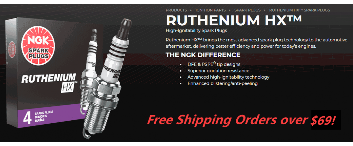 NGK Ruthenium Spark Plugs - ClubPlug.ca